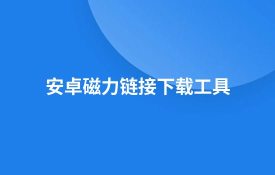 安卓磁力链接下载工具