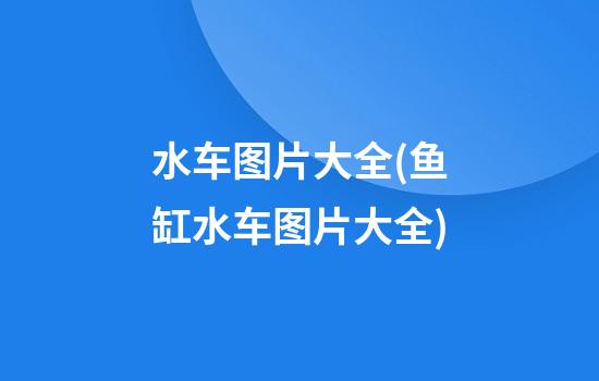 水车图片大全(鱼缸水车图片大全)